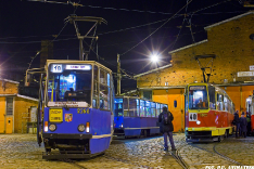 Konstal 102N #2002 (ex. #2109, #2110) i Konstal 105Na #2368 + #2367
