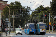Konstal 105Na #2548 + #2549 i Konstal 105Na #2216 + #2217